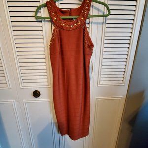 Burnt orange dress
